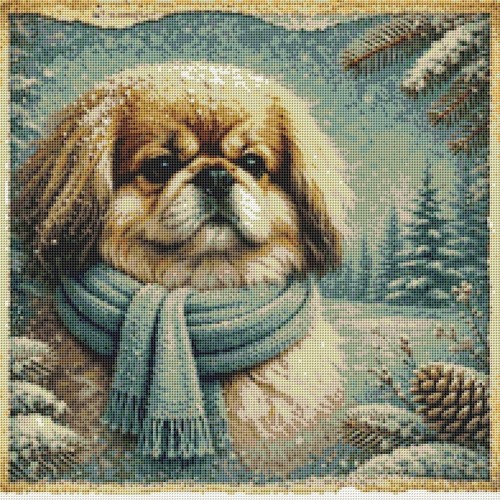 Pekingese puppy dog comfort - puppy,