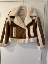 River Island Women's Faux Fur Coat Size S