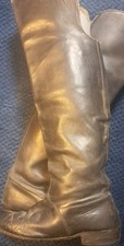 Bucket Top Leather PIRATE BOOTS. Size 11 Used Ex-Theatre CALAMITY JANE Toyah