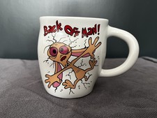 Vintage 1992 Ren & Stimpy Show "Back Off Man" Ren Smashed Mug Dakin - New in Box