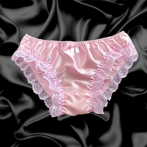 Baby pink satin lace - satin,