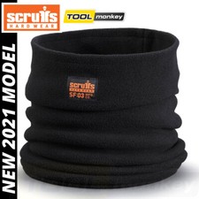 Scruffs Fleece Neck Warmer Black Breathable | Worker Neck Warmer NEW 2021 Model