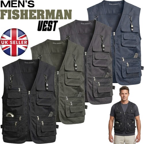 Mens fisherman gilet vest - mens,