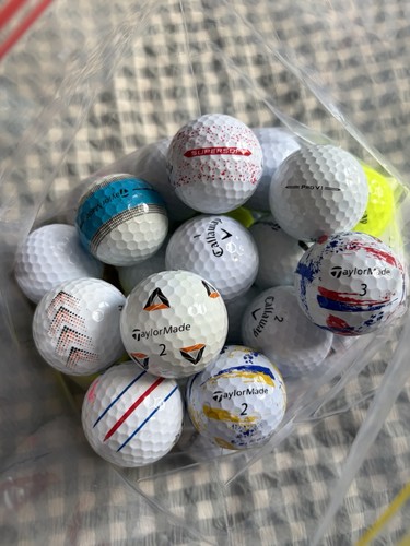 Mixed golf balls - 40, used,