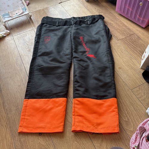 Chainsaw over trousers - trousers, chaps