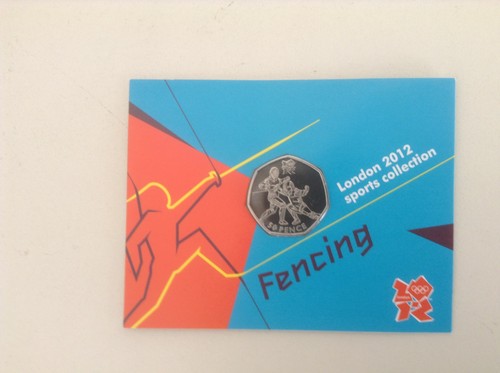 2012 olympic 50p fencing - 50p,
