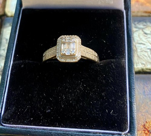 9ct white gold 25ct diamond - 9ct,