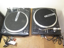 2 x Numark TT1625 direct-drive DJ turntable - PAIR / BOTH WORK WELL-READ!!