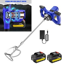 6000W Cordless Concrete Mixer Cement Mixer Electric Paddle Plaster Paint Mortar