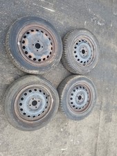 NISSAN MICRA K12 MK3 2008 1X STEEL WHEEL WITH TYRE 175/65/15 REF:M-NMICRA3