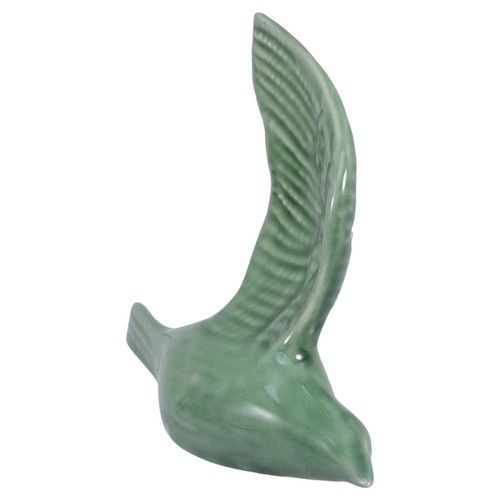 Elegant green ceramic bird - elegant,
