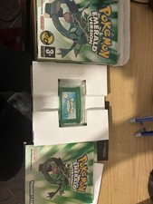 Pokemon Emerald Version Nintendo Gameboy Advance boxed with manuals dry battery 