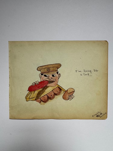 Ww1 watercolour vintage - watercolour,