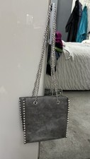 Studded Chain Pewter Bag