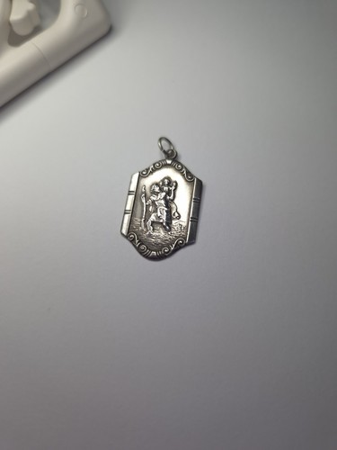 Silver christopher pendant - christopher,
