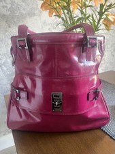  Mulberry Large Maggie In Raspberry Spazzalato Leather