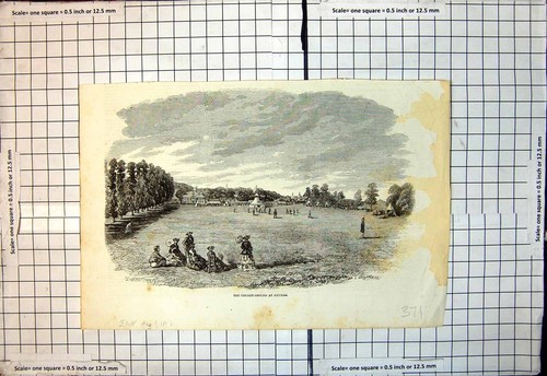 Original old antique print - original,