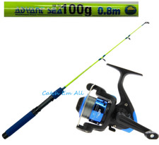 1 x Lineaeffe Sea Fishing Rod 80cm & Star 20 Spinning Reel & Line Travel Boat