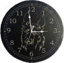 Large Genuine Slate Wall Clock
