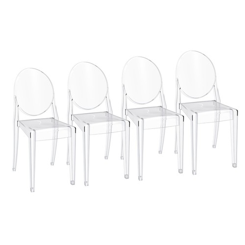 4pcs clear modern acrylic - 4pcs,