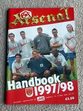 1997/1998 Arsenal FC Official Handbook in Excellent Condition