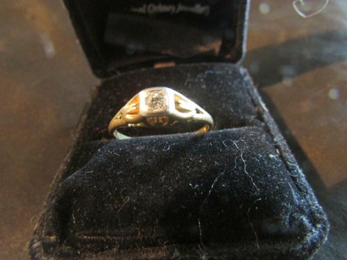Art deco 18ct gold plat - gold,, &