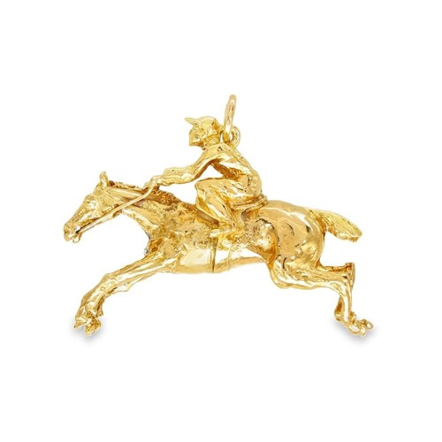 9ct yellow gold horse - 9ct,
