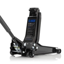 SGS 2.5 Tonne Low Profile Trolley Jack 90mm, Steel, Rubberised Handle, Dual Pump