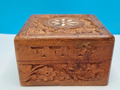 Vintage hand carved sheesham - vintage,