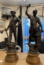 Pair Of Antique French Spelter