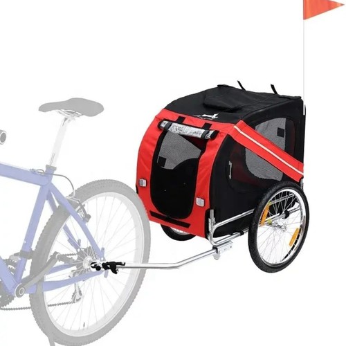 Foldable dog bike trailer - trailer, pet