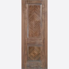 LPD Internal Madrid Walnut Pre Finished 2 Panel Solid Doors