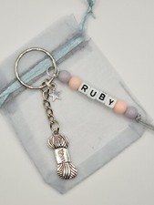 Personalised knitting Keyring
