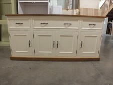 RUTLAND PAINTED 4 DOOR NARROW SIDEBOARD- IVORY- BESPOKE SIZES & COLOURS- RUSTIC