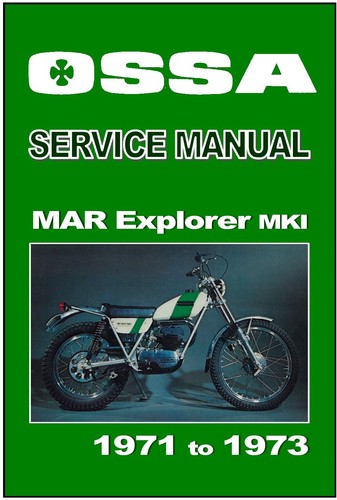 Service manual ossa - manual, explorer