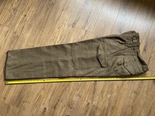 Vintage 1949 Pattern British Army Battledress Trousers Size 8 32 Waist VGC 