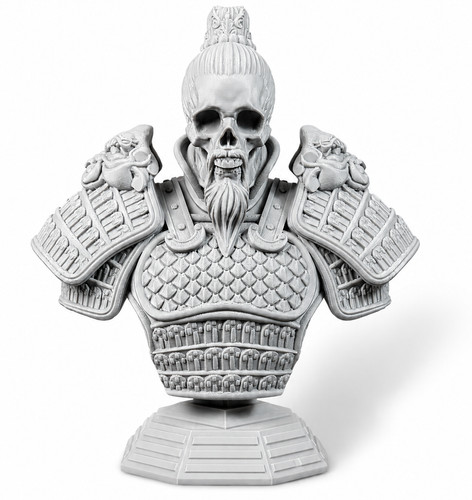 Samurai skull bust 21cm - bust,