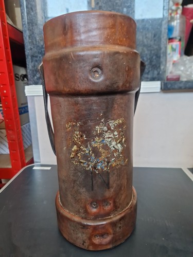 Antique leather bucket - bucket, british