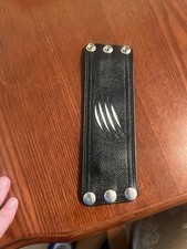 Leather Wrist Wallet, Zip Closure, BLUF, Club Wear, Leather Fetish