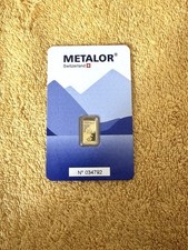 1g Metalor Gold Bar | 999.9