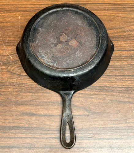 Antique cast iron skillet - cast, #5