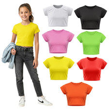 New Girls Short Sleeve Plain