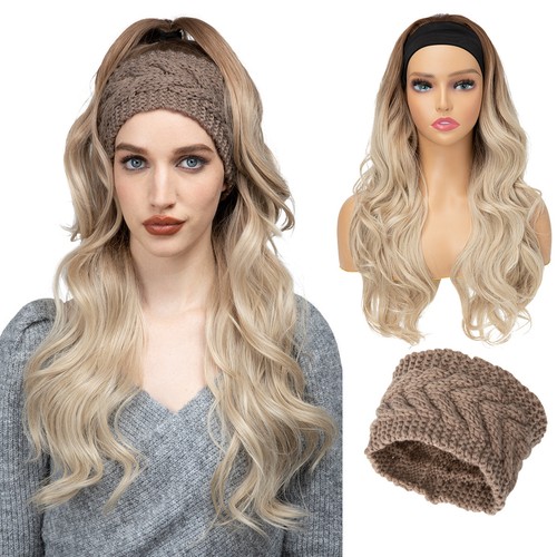 Long wavy curly half - 3/4, wig