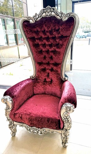 Throne chair purple - throne, velvet