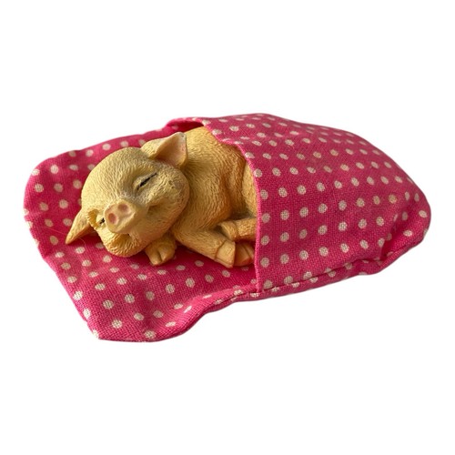 Adorable vintage sleeping pig - adorable,