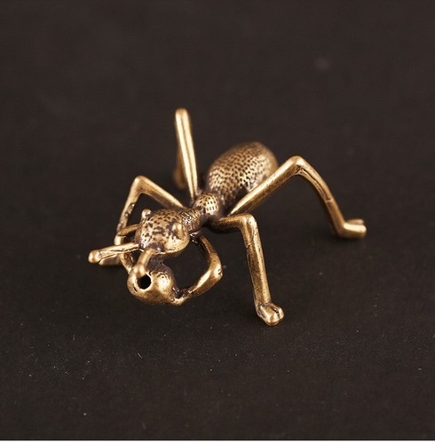 Old antique style brass insect - style,