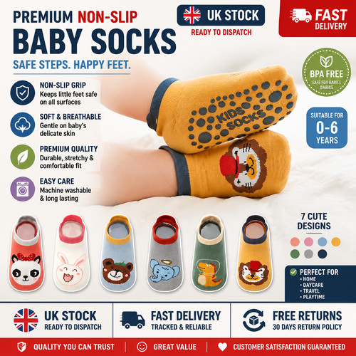 Anti slip socks baby boys - socks,