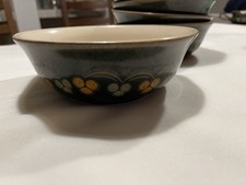 Denby Oberon Green Soup Bowl Stoneware Vintage X4