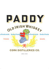 D034317 Paddy. Old Irish Whiskey. Cork Distilleries. EST. 1779. Postcard