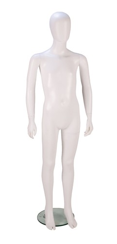160cm matt white - white, children